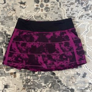 Black and purple marble Lululemon skirt